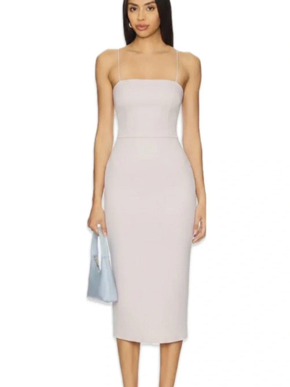 Dynamite Light Mauve Midi Bodycon Dress 🔥 - Size XS, NWT - Picture 1 of 15